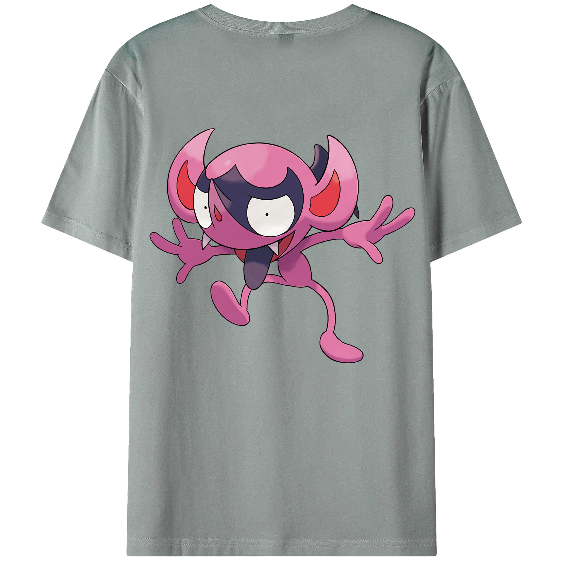 （画像用） ポケットモンスター Pokémon 綿100％ メンズ半袖Tシャツ（バックプリント） 通気性